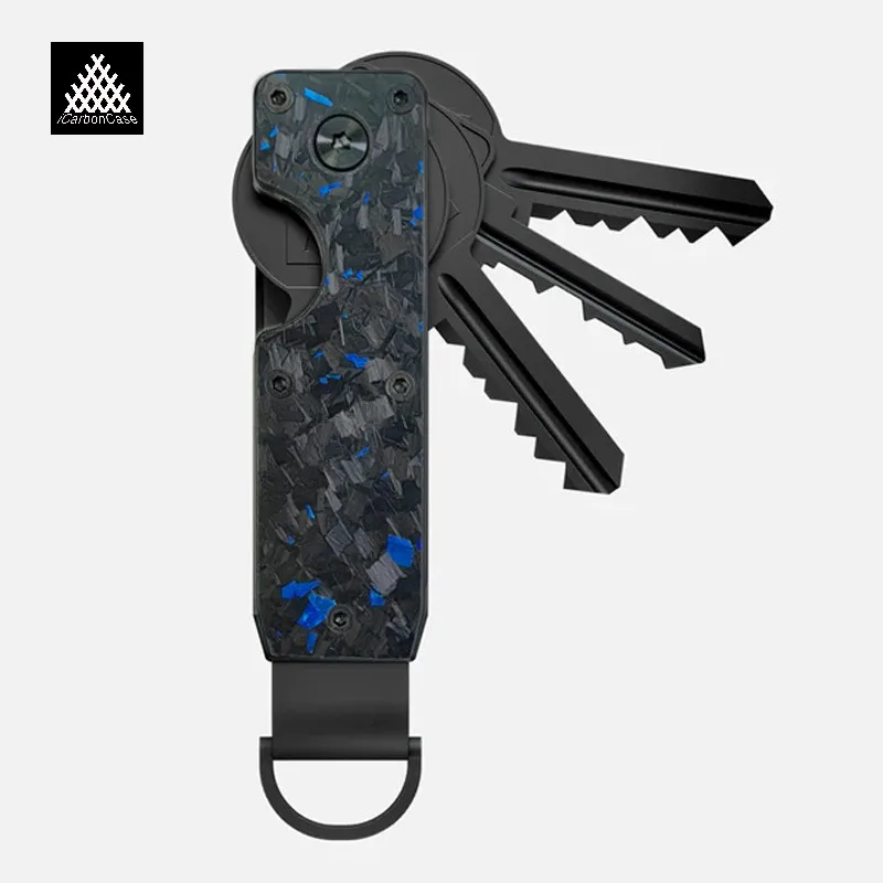 Premium Carbon Fiber and Metal Alloy Key Holder