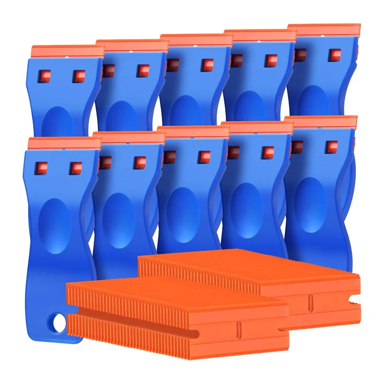 Lot De 4 Grattoirs En Plastique Pour Lame De Rasoir Et 100