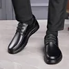 Handmade Leisure Men Shoes New Trendy Minimalist Work Shoes With Lace Up Middle-Aged Dad Formal Casual Business Leather Shoes 3