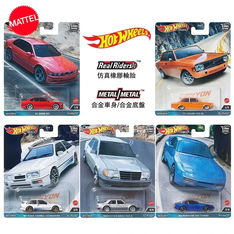 

Original Mattel Hot Wheels 1/64 Car Culture Canyon Warrior BMW Porsche 944 Turbo Ford Vehicle Toys for Boys Collection Kids Gift