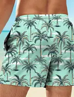 Palm Tree Tropical Men's Resort 3D Printed Board Shorts Swim Trunks Pocket Comfort Breathable Short Hawaiian Style Holiday Beach 2