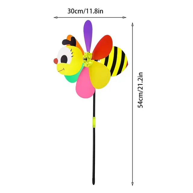 Kerti Pinwheels Rajzfilm Állati Ördög Szélű Fonó Szélmalom Játék Dekoratív Tét Szabadtéri Kertészeti Művészet Szeszélyes Gyerekek Ajándékok - Image 6
