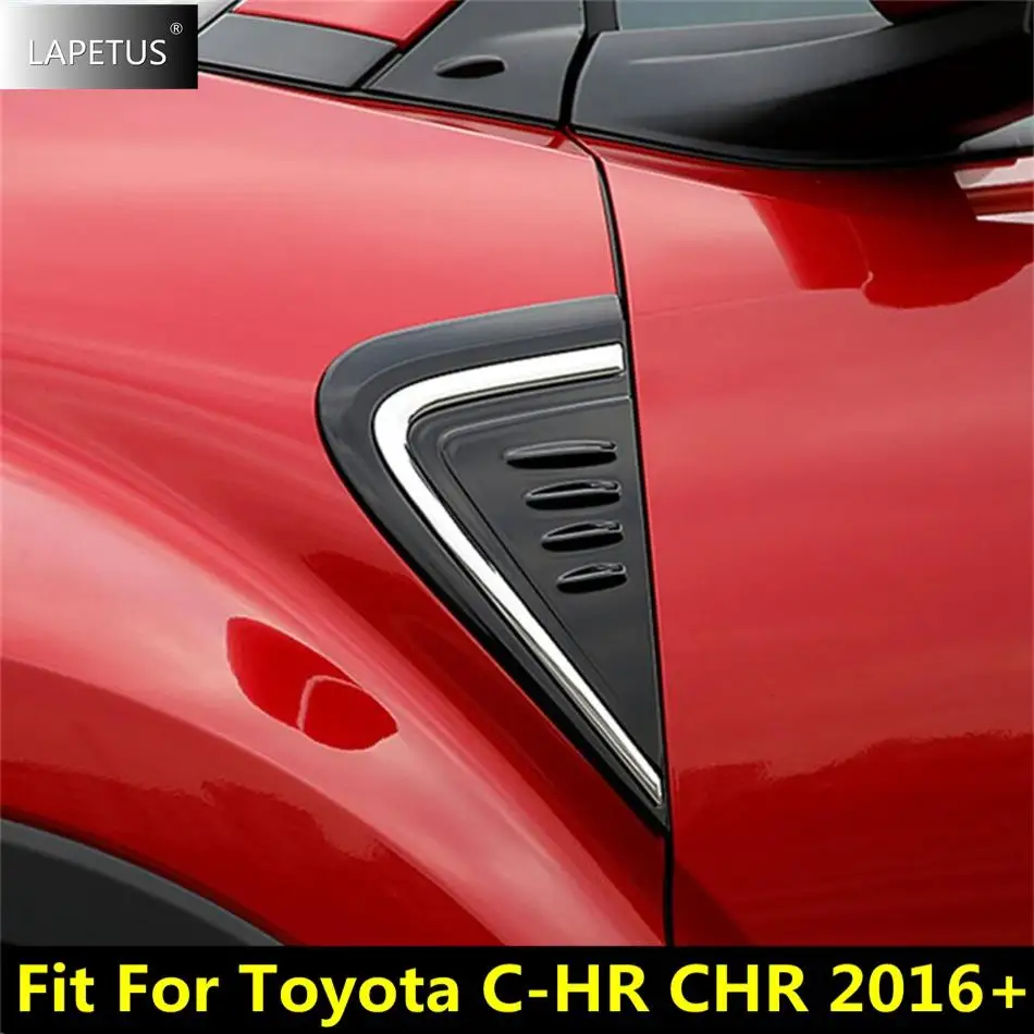 

Door Side Fender Air Vent Leaf Board Decoration Cover Trim Fit For Toyota C-HR CHR 2016 - 2021 Chrome Accessories Exterior Kit