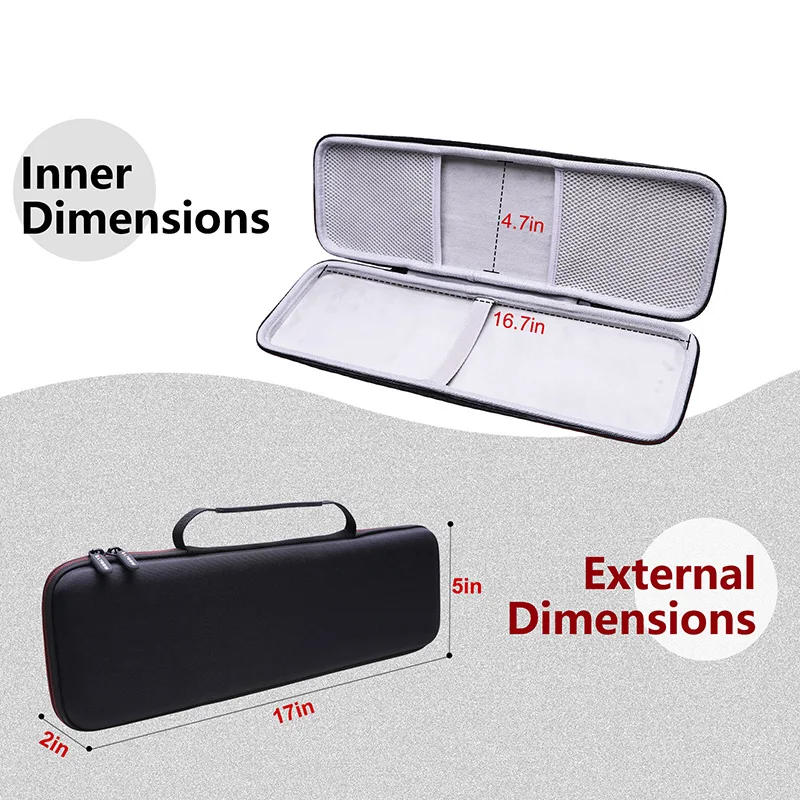 Estojo Rígido de Eva Ltgem para Teclado Mágico de Apple com Teclado Numérico Bolsa de Armazenamento de Transporte - Imagem 6