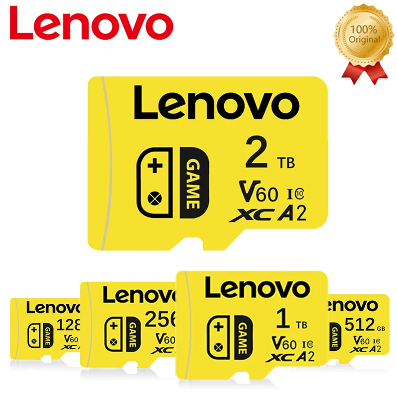 Tarjeta Micro TF/SD Lenovo de 2 TB y 1 TB, clase 10, tarjeta SD, tarjeta de memoria de 256 GB, tarjeta TF de 128 GB y 512 GB, envío gratuito para cámaras, tabletas y drones