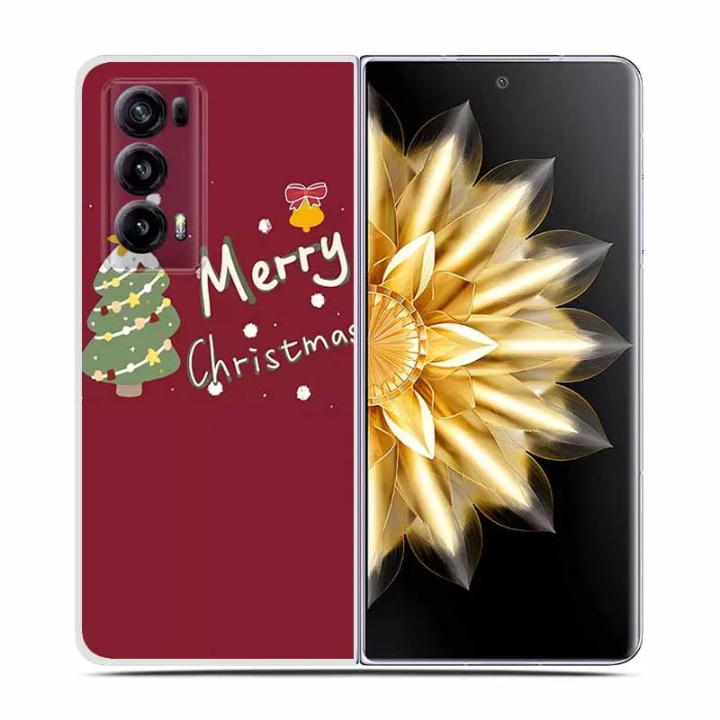 Christmas Cute Clear Hard Plastic Back Cover - Cartoon Design