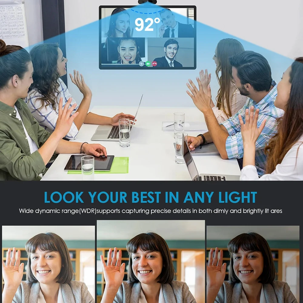 4K HD usb webcam Webclass live beauty Blu-ray camera Remote teaching conference computer camera
