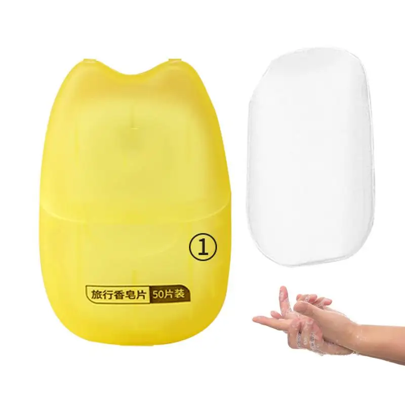 

Бумажные листы мыла для мытья рук, пенообразующее бумажное мыло, 50 шт., для лагеря, для путешествий, кусочки мыла для кемпинга на открытом воздухе