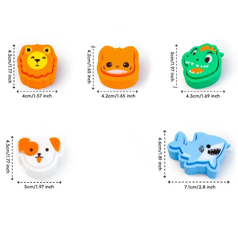 Cartoon-Tier-Clicker-Schlüsselanhänger im Tastatur-Stil, sensorisches Spielzeug zur Stresslinderung, Angst- und ADHS-Behandlung, Entspannungsgeschenk für Kinder – Detail 8