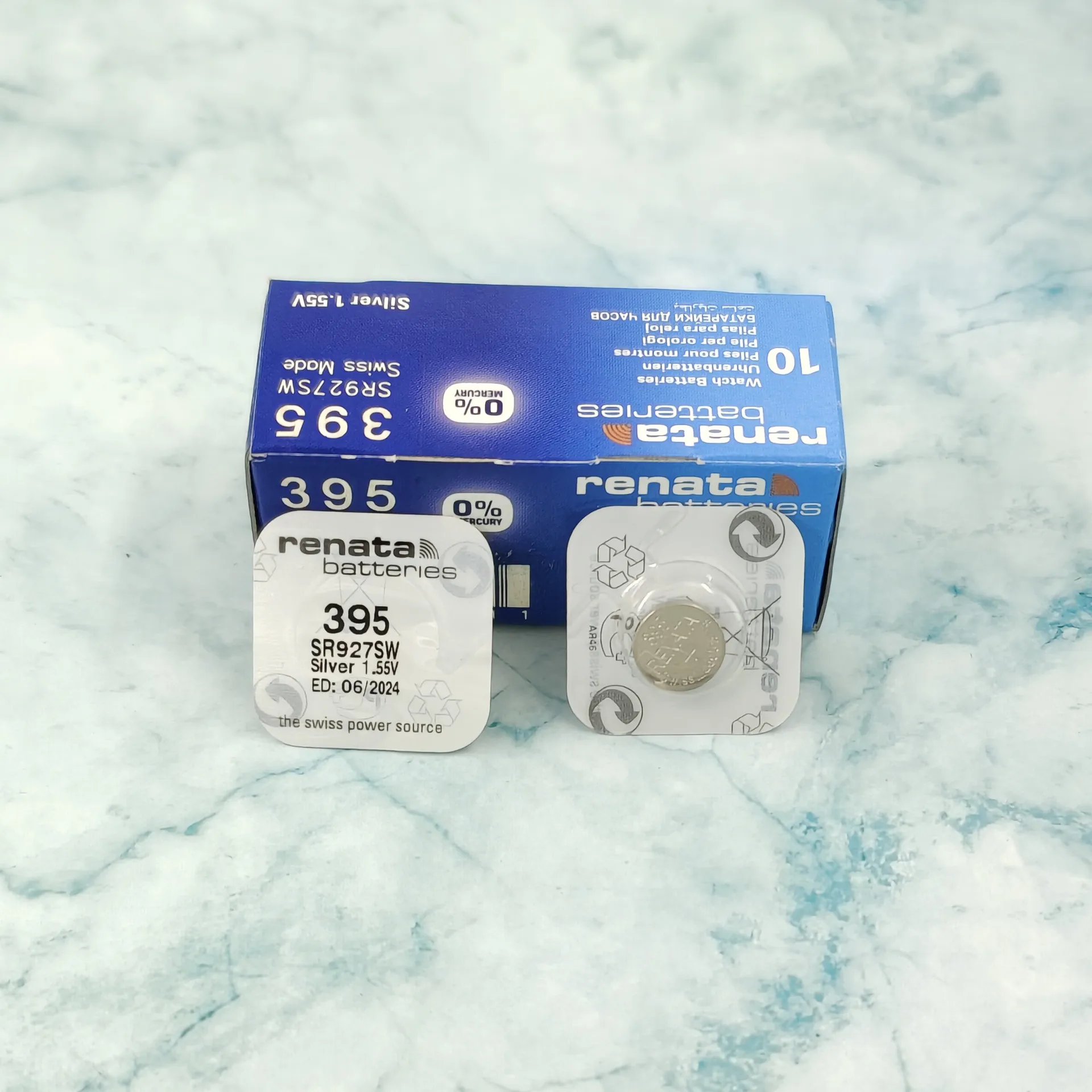 10 Batterie Renata SR927W 399 - Per Orologi E Piccoli Dispositivi