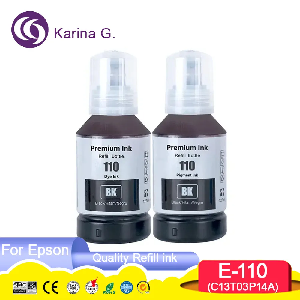 110 C13T03P14A T03P Compatible Refill Ink for EcoTank M1100/M1120/M1140/ M1170/