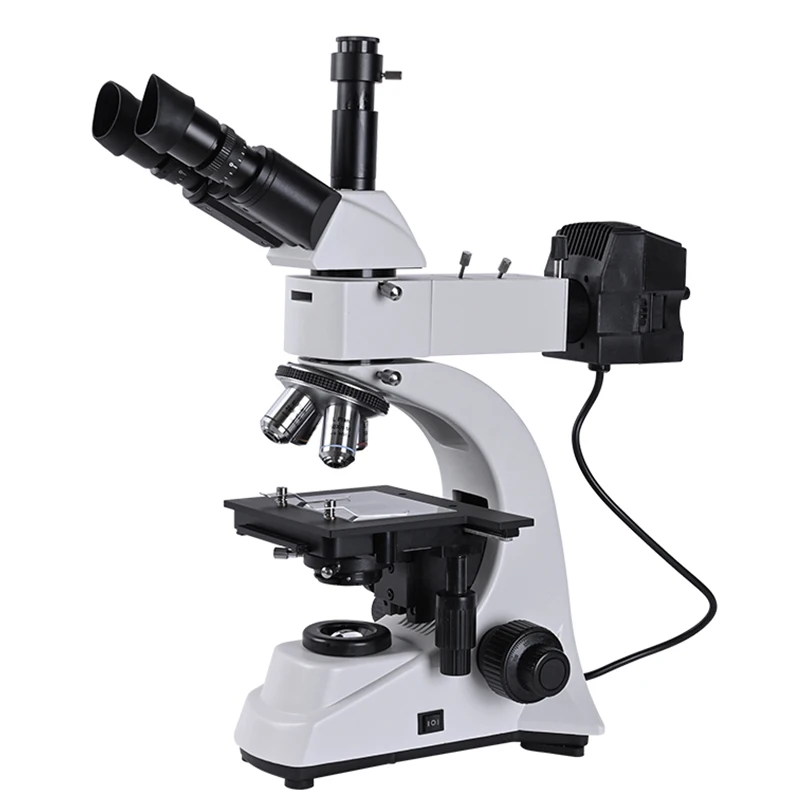 

Trinocular HD Metallographic Microscope 5MP USB eyepiece Metal Mineral LCD Chip Reflected Light Stereo Biological 2 uses OSL-528