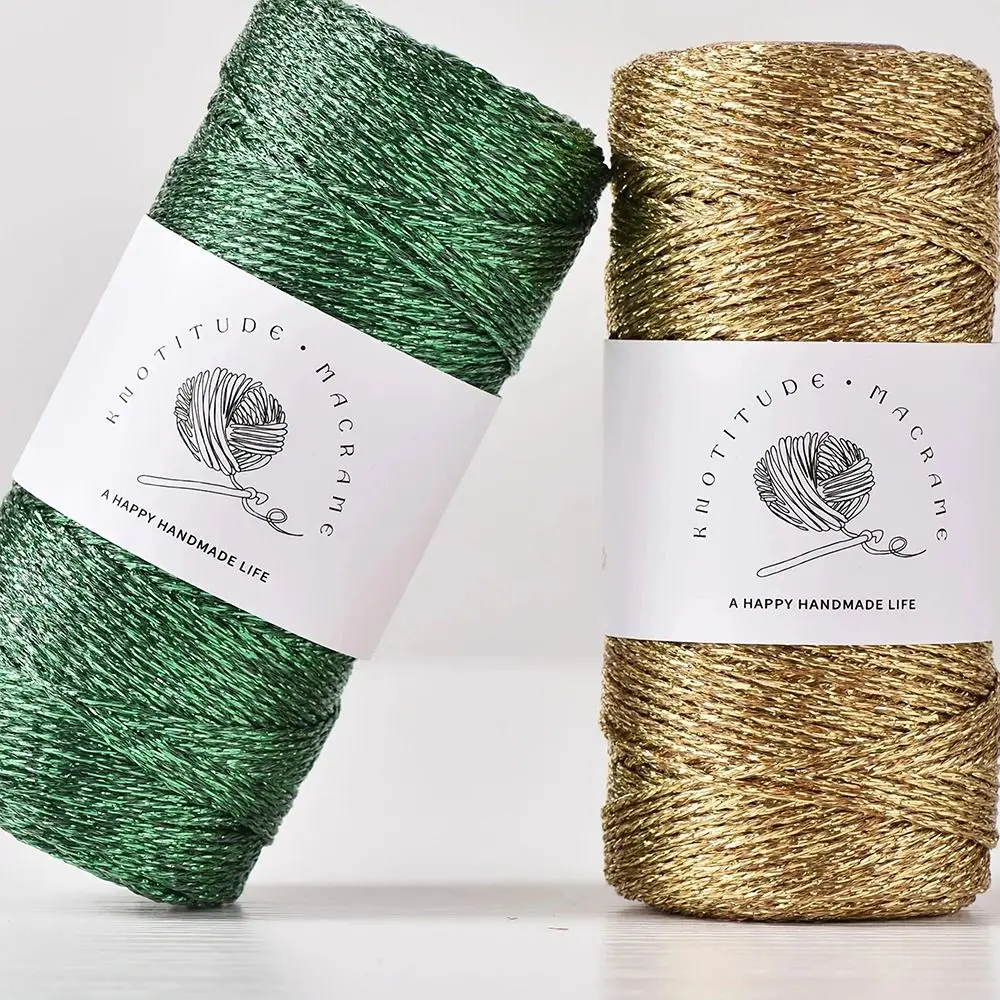 Neues 1mm Metallgarn zum Stricken und Häkeln, 100M Handgewebter Draht, Mehrfarbig, DIY Handgemachtes Geschenkverpackungsseil, Nähzubehör – Detail 2