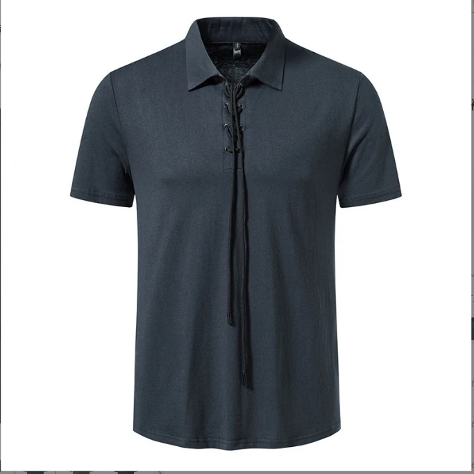 

Летняя мужская Однотонная рубашка