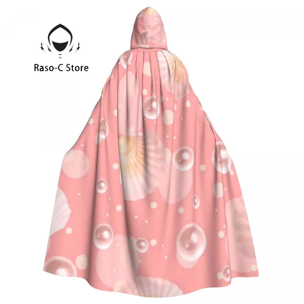 

Hooded Cloak Unisex Cloak with Hood Seashells And Pearls Cloak Vampire Witch Cape Cosplay Costume