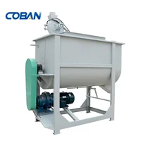 U Type Horizontal Fodder Mixing Machine Animal Poultry Feed Mill Mixer Double Helical Ribbon Agitator Corn Flour Mixer Blender