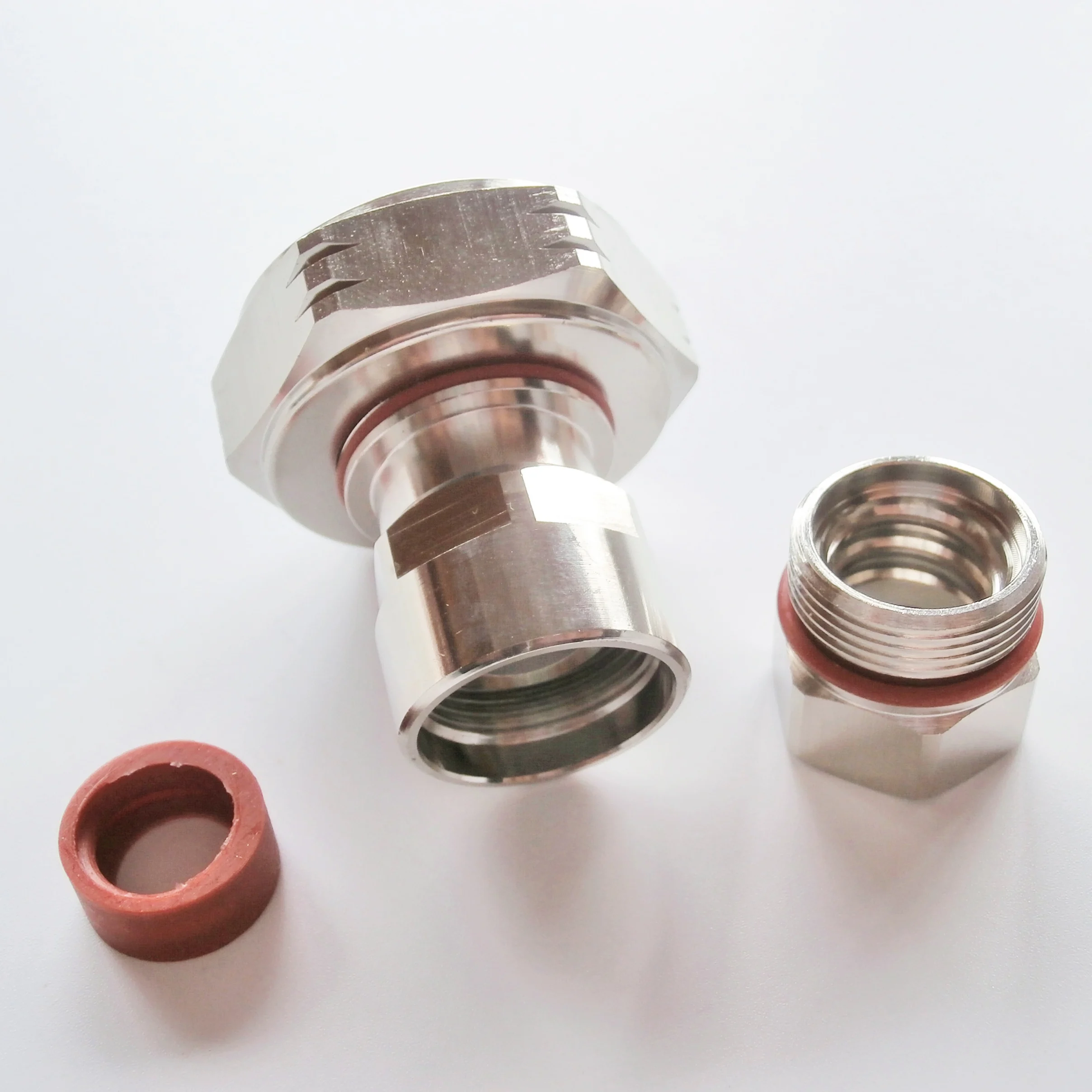 

1X Pcs 7/16 L29 DIN male Plug clamp 1/2" in for Superflexible Andrew Heliax Cable Coaxial Brass RF Adapters Connector For Test