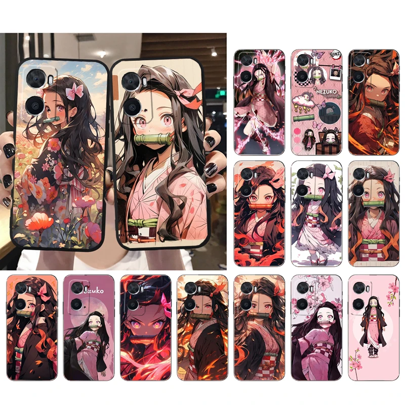 

Nezuko Kamado Demon Slayer Case For OPPO Realme 10 Pro Plus GT 2 Pro X2 Pro XT C25S 8 7 6 Pro 6i GT Master C3 C21Y X3 SuperZoom