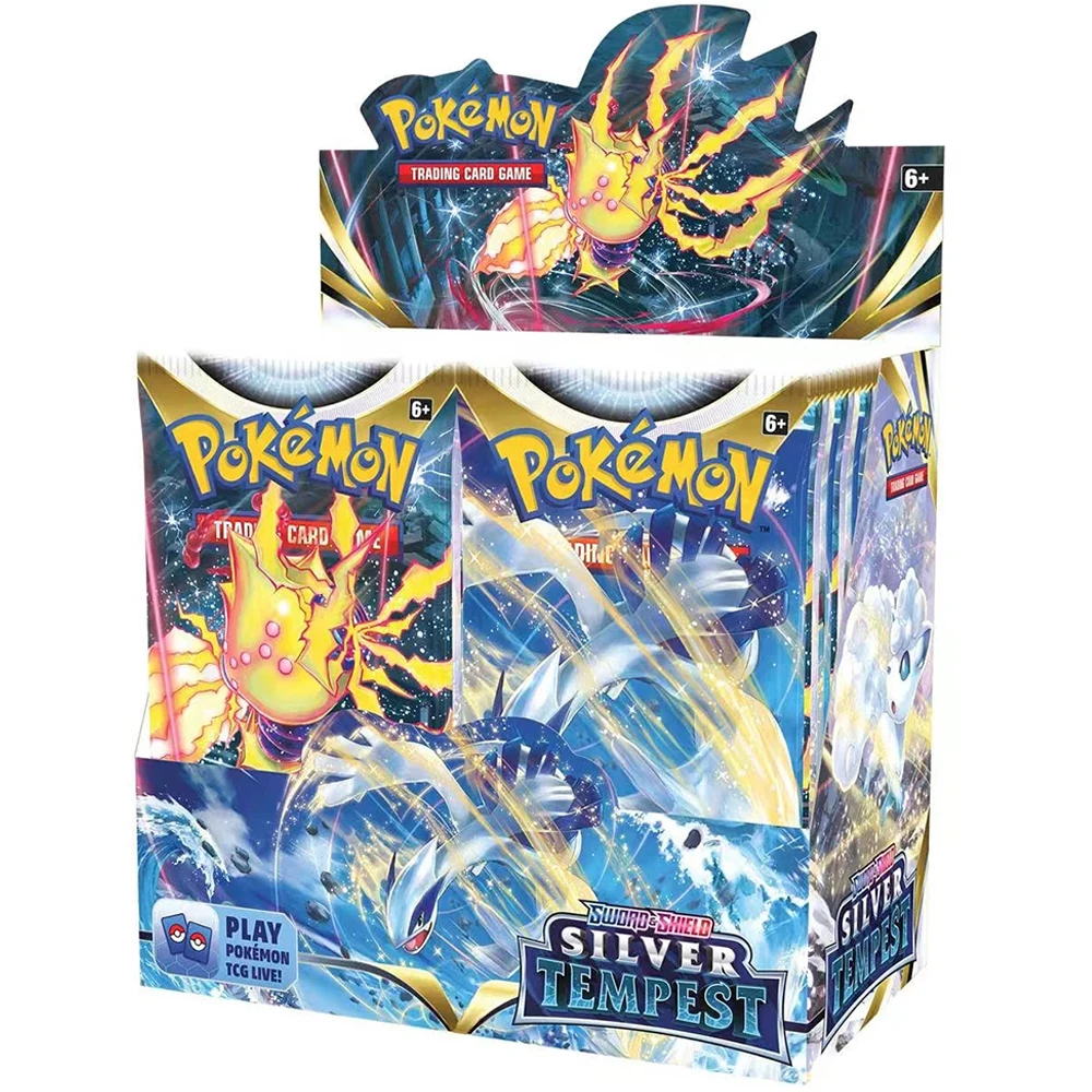 Pokémon Schwert & SchildSilber Sturm scharlachrot violett Booster Pokemon Karten Display Box