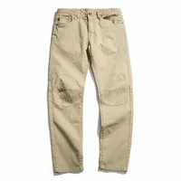 Men's  cargo pants Fashion Make old style Straight pants Autumn and winter Stretch baggy Korean style Big size Casual trousers 1