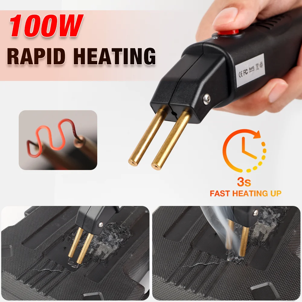 100W Plastic Welding Machine,110V/220V Car Bumper Repair Electric Soldering Iron, Home Welding Tools,  PP PE PVC ABS Welding Rod 2