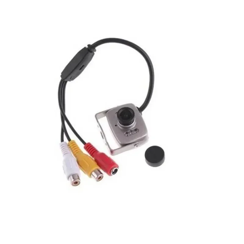 Image nocturne montrant la vision infrarouge de la mini caméra 208C 600TVL avec éclairage infrarouge actif.