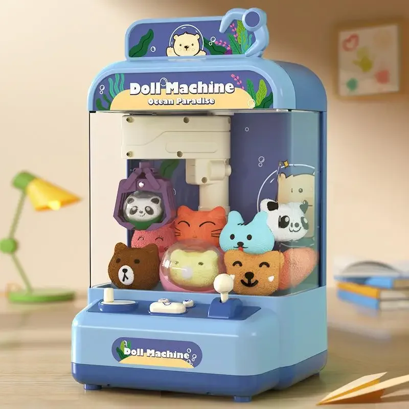 Children's Toys Fun Claw Game Console Small Household Clip Toy Candy Game Equipment Christmas Gift Vending Machine Music Sound 2