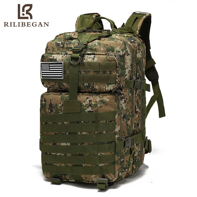 Quality Travel Outdoor Camouflage Sports Bag Camping Men Tactical Backpack Large Capacity Bags_voghion.com