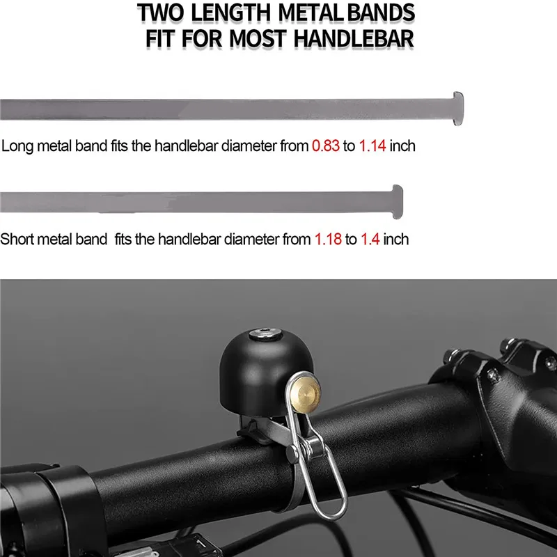 Description Picture 5 of itemRetro Classical Bicycle Bell Clear Loud Sound Steel Copper MTB Mountain Bike Handlebar Ring Horn Safety Cycling Warning Alarm