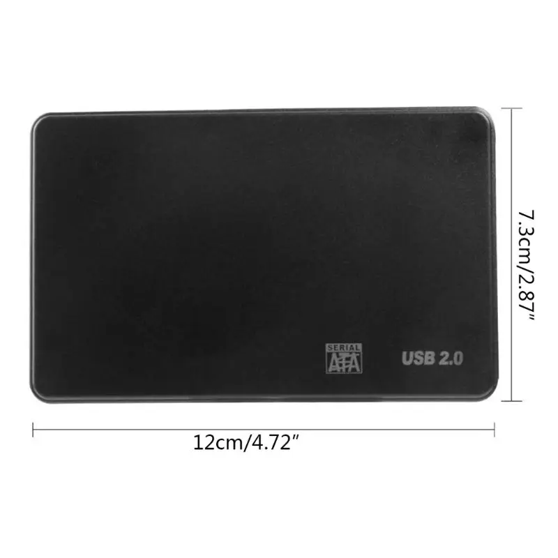 케이스 Sata-USB 2.0 하드 드라이브 박스 인클로저 어댑터용 2.5인치 HDD SSD