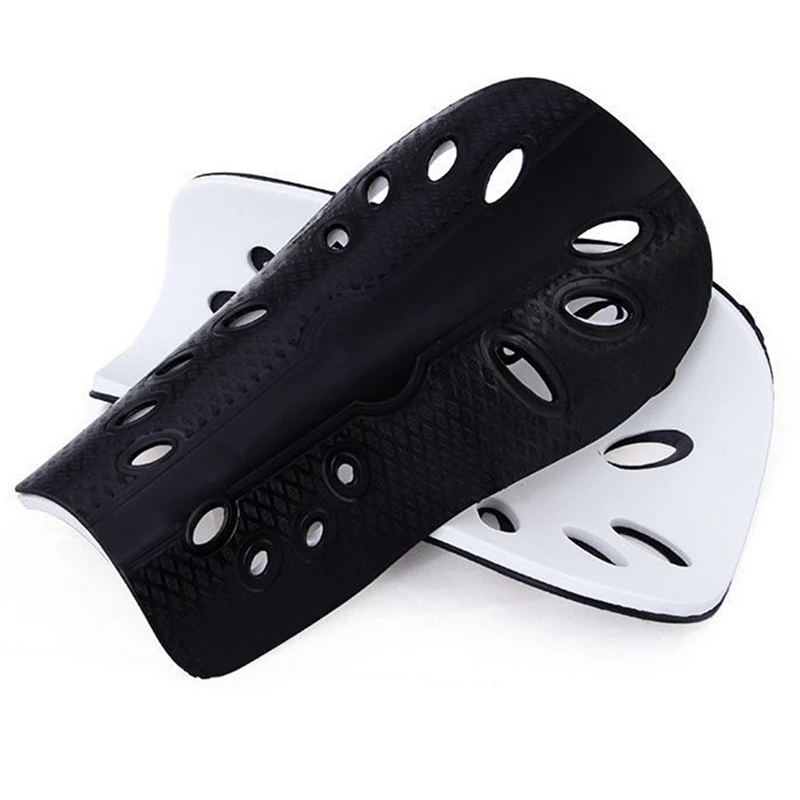 1 Pair Football shin pads Plastic football shin guards Children protective equipment Breathable guards soccer shin guards shin guard pads