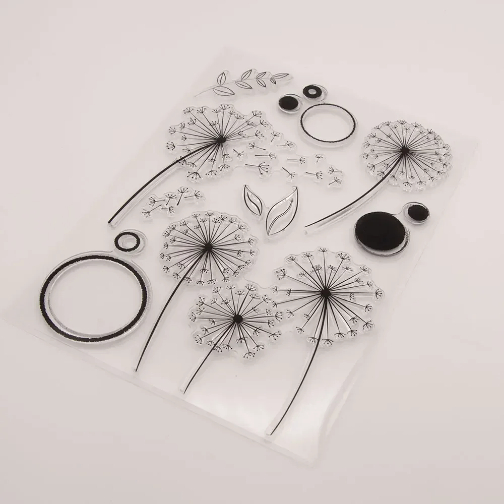 Clear Stamp Dandelion Transparent Silicone DIY Stamp Seal Sheet Scrapbooking Making Album Photo Handmade Decoration Gifts