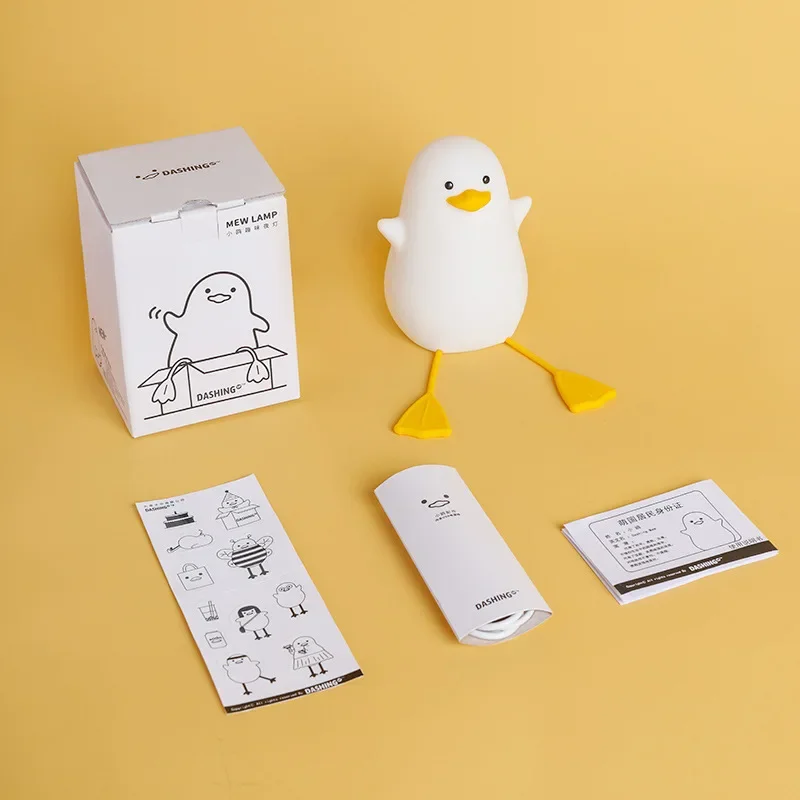 Vegena Luz Nocturna Infantil, Luz De Noche De Pato, Lámpara Led Pato De  Silicona, Luces De Noche Pato Lindo Para Niños, Dormitorio Con Temporizador  De 30 Minutos Y Control Táctil : 