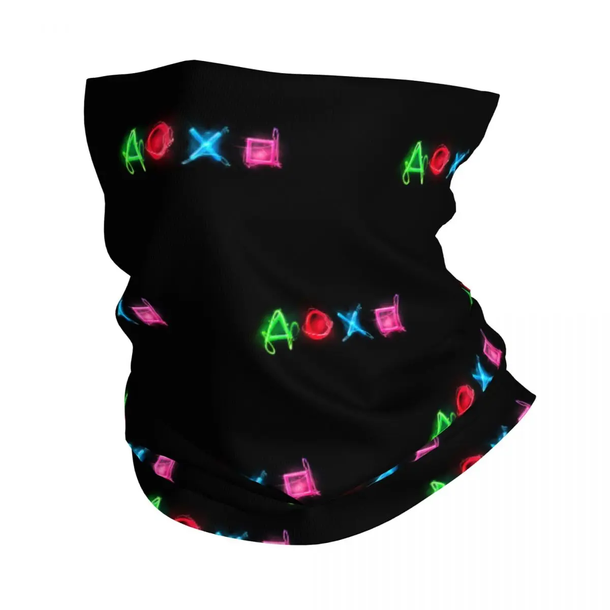 

Colorful Game Controler Bandana Neck Gaiter Ps Video Game Balaclavas Mask Scarf Cycling Running for Men Women Adult Windproof