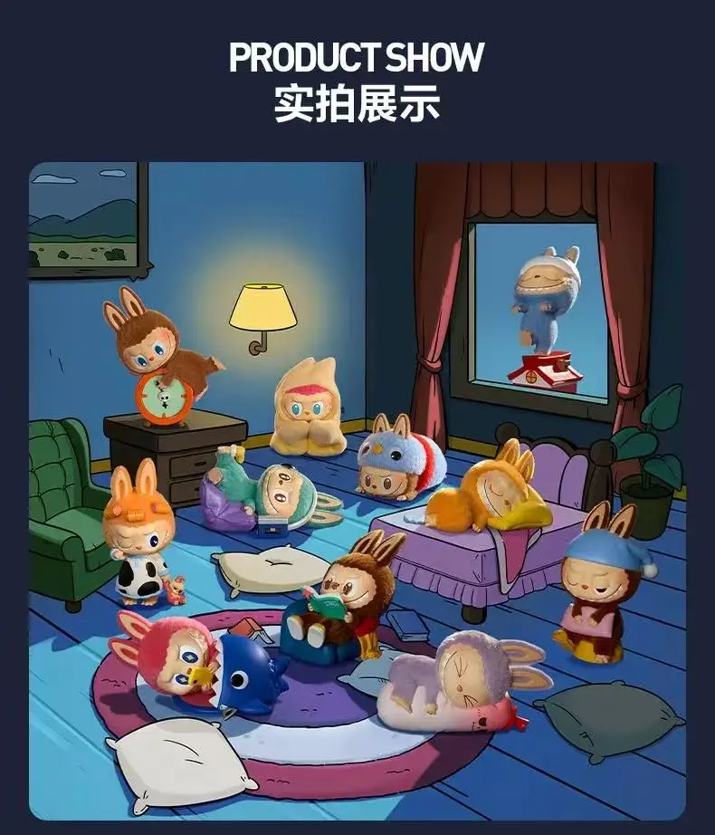 NEW POP MART LABUBU THE MONSTERS 1:00 A.M. Series Mystery Box Kawaii Anime Figure Doll Trendy Toy Desktop Decoration Model Gift