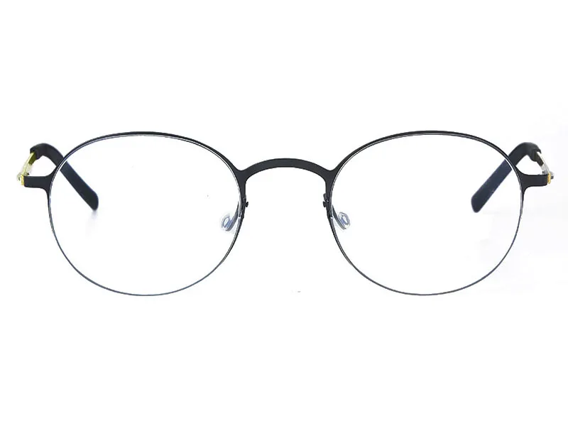 Männer Ultraleicht Kleine Runde Brille Rahmen Mode Einfache Frauen Schmale Gesicht Brillen Keine Schraube Leichte Brillen Brillen – Detail 11