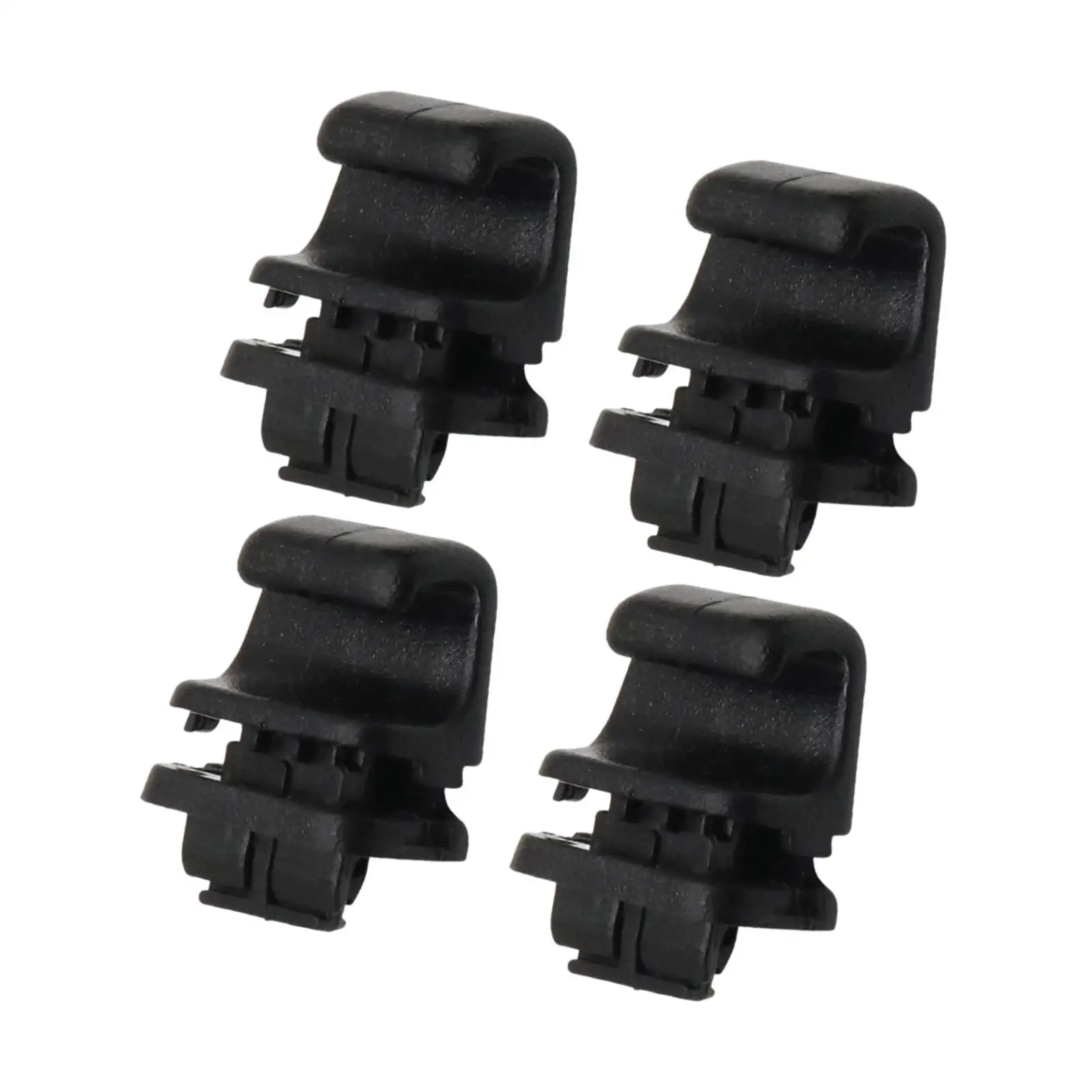 4 조각 인테리어 썬 쉐이드 블라인드 커튼 후크 83917-s8000 현대 20-23 용 검정색 견고한 간단한 설치 피팅