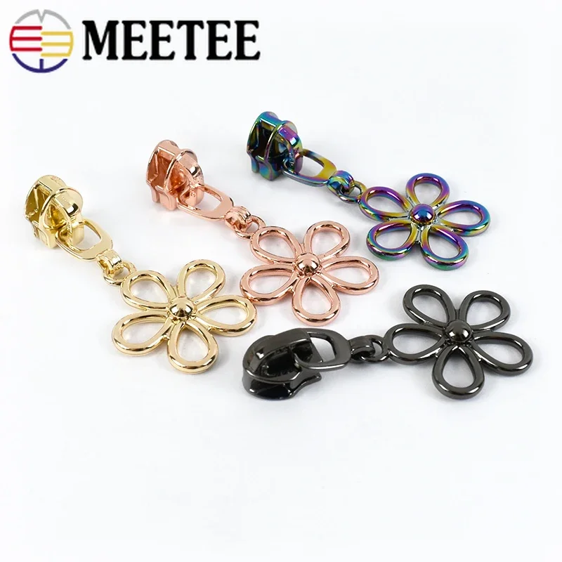 5/10/20Pcs 5# Zips Silders For Nylon Zipper Bag Decoration Zippers Pulls Head Repair Kits DIY Garment Sewing Accessories
