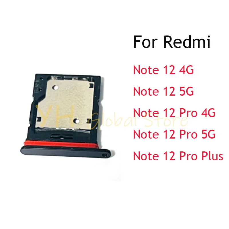 For Xiaomi Redmi Note 12 Pro Plus + 4G 5G Sim Card Slot Tray Holder Sim Card Repair Parts