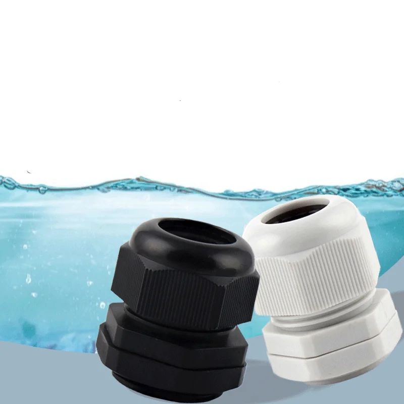 10Pcs waterproof joint connector Nylon Cable Gland Kit Waterproof Ip68 Cable Gland Joints Adjustable Locknut Connector