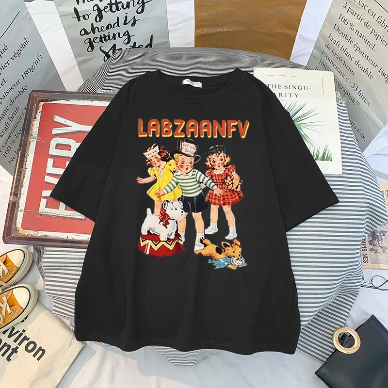 

Y2k Clothing Summer Blouses 2023 Women Short Sleeve Top Cartoon Print Graphic T Shirts Harajuku T-Shirt Kawaii Streetwear Tshirt