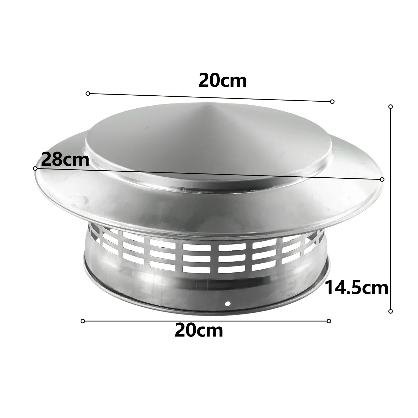 75/200mm Stainless Steel Chimney Cap Exterior Wall Air Outlet Roof Pipe Exhaust Hood For Ventilation Ducts Chimneys Exhaust Hood chimney cap