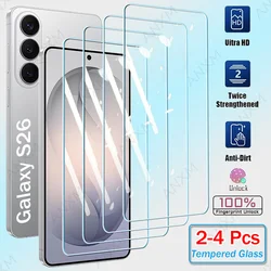 Premium Tempered Glass Screen Protector - Clear Protective Film (2 - 4 Pack) - 2Pcs HD Glass (Galaxy S25 FE)
