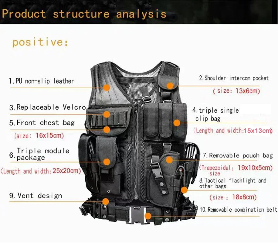 Adjustable Molle Tactical Vest 4