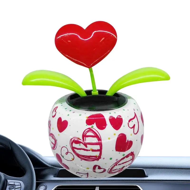 

Car Solar Powered Flower Shaking Floral Dashboard Flower Pendant Decorative Ornament Decals Interior Accessories For Automobile