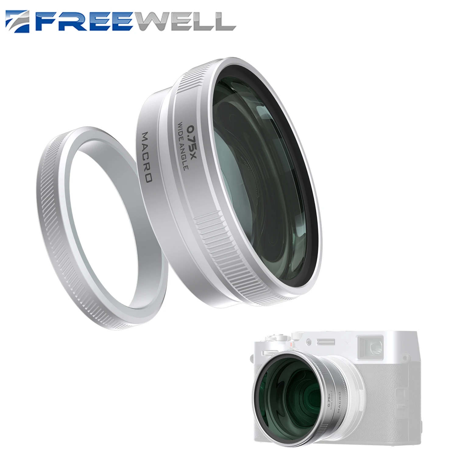 New Style 2-in-1 Macro Wide Angle Camera Lens for Fuji X100VI and X100V Fujifilm