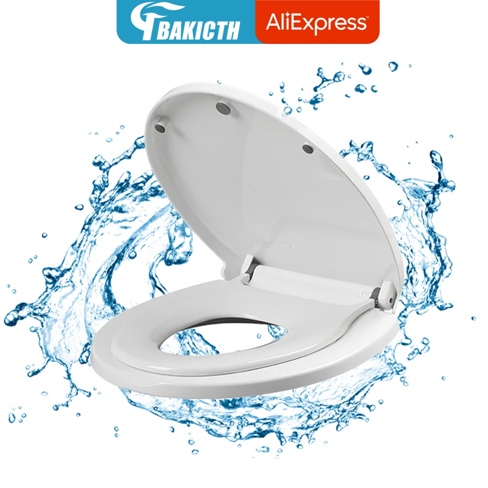 Bakicth Toilet Seat with Built in Potty Training Seat Thicken