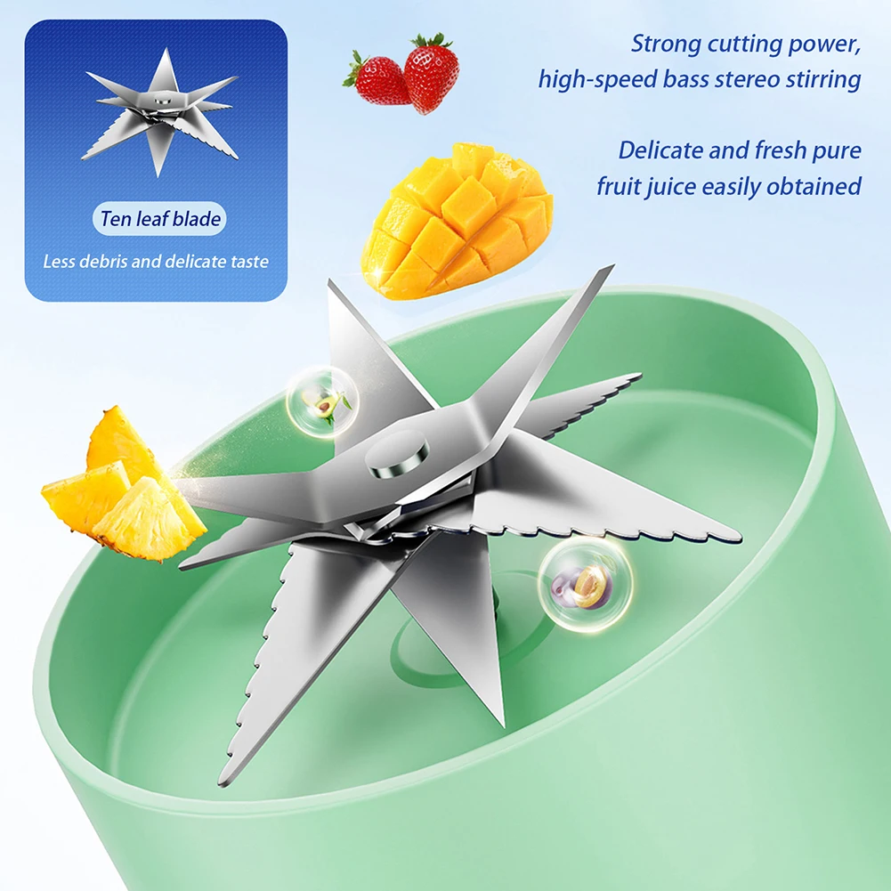 Fruit Juicer Cup Portable Electric Fruit Mixer Stirrng Cup Large Capacity Smoothie Quick Making Bottle Suitable Juice Production 2