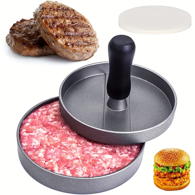 

round Hamburger Press Non-Stick hamburger mold beef BBQ aluminum alloy Burger Meat Press Kitchen accessory kitchen food mold