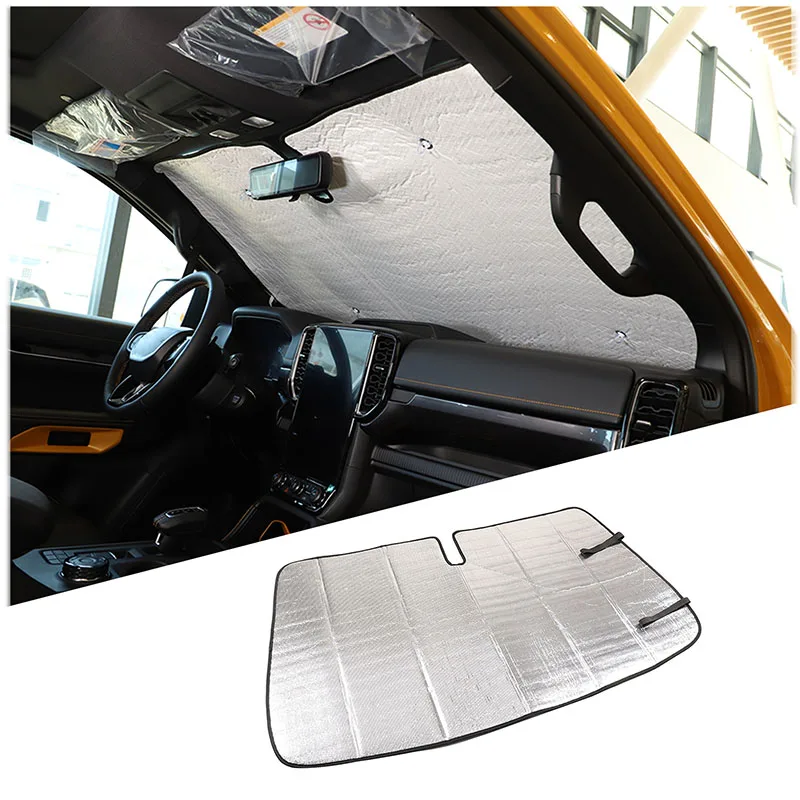 Per Ford Ranger Wildtrak 2023-2024 Foglio Di Alluminio Parabrezza Anteriore Per Auto Vetro Per Finestra Completa Protezione Solare Ombrellone Accessor